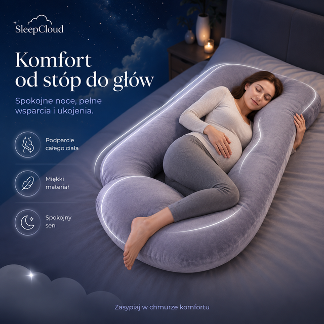 SleepCloud — Poduszka ciążowa