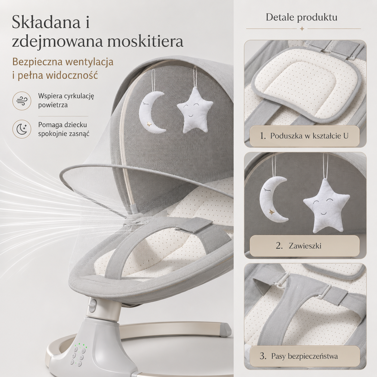 BabyGuard Olivia — Leżaczek dla niemowląt