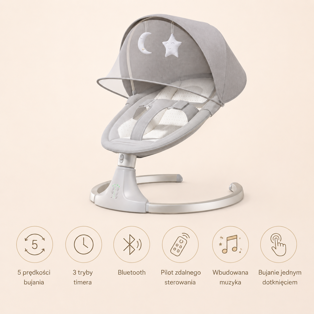 BabyGuard Olivia — Leżaczek dla niemowląt